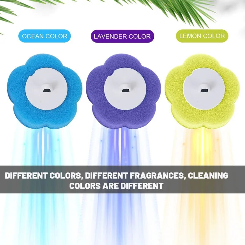 Foam Cleaning Sponges Heads Toilet Brush