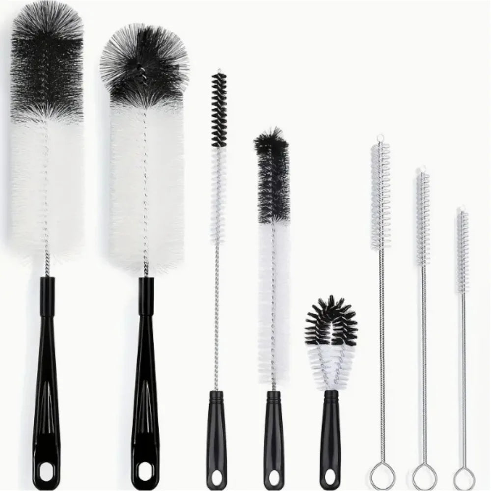 8 Pack Nylon Straw Cleaning Brush Set
