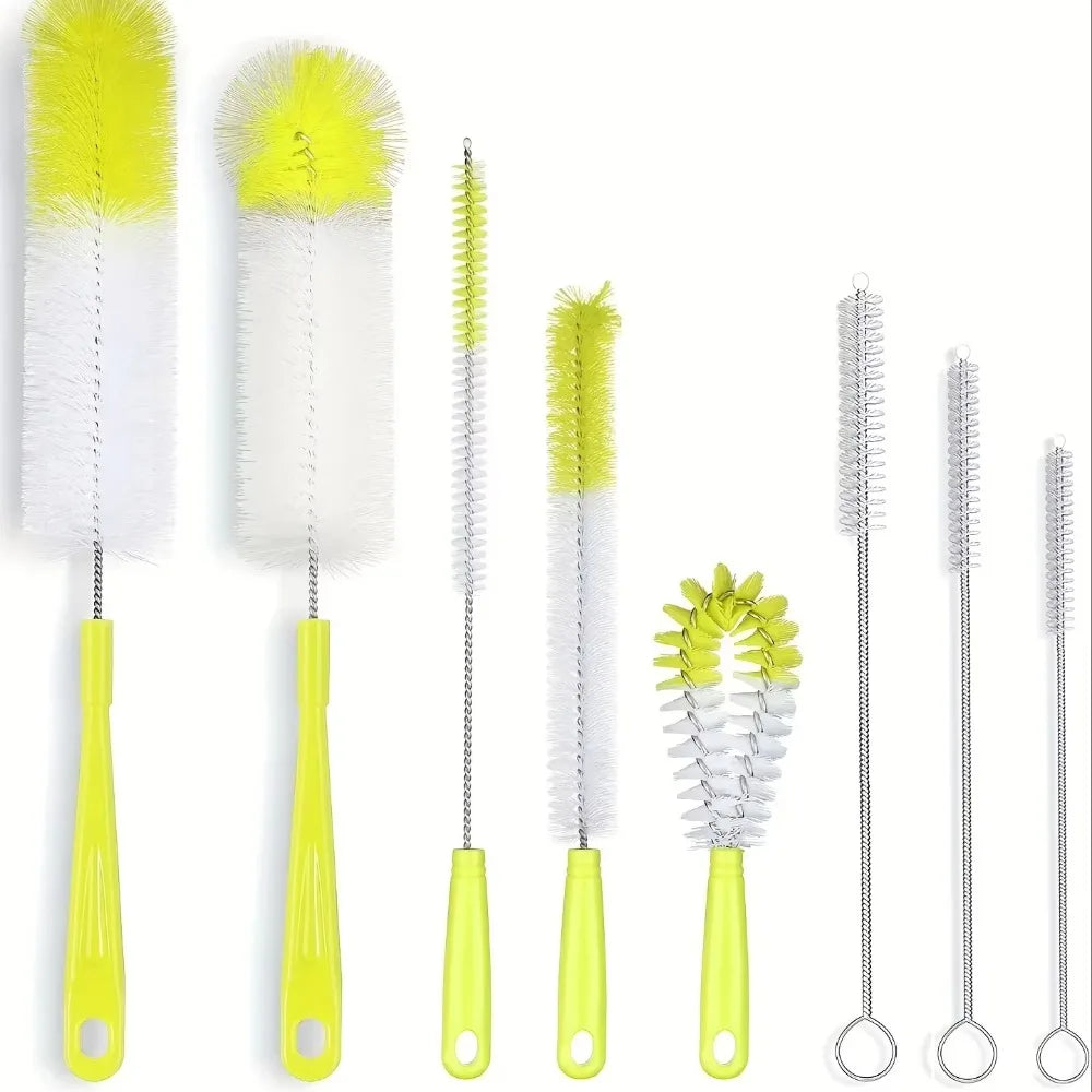 8 Pack Nylon Straw Cleaning Brush Set