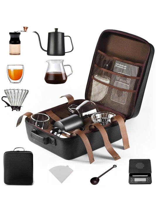 9 Pcs Travel Coffee Lovers Gift Set