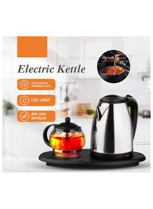 Electric Kettle Tray Set with Infuser