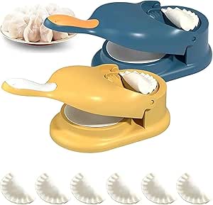 pack of 2 pcs 2-in-1 Dumpling Maker Machine – Ghughra, Momos, Gujiya, and Puri Press Mould