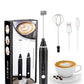 USB Rechargeable Handheld Electric Milk Frother with 3 Speeds