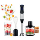 4-in-1 Hand Blender Set – 5-Speed, Turbo Mode, Stainless Steel Blades, BPA-Free with Whisk, 500ml Chopper & 700ml Cup for Smoothies, Soups, Sauces