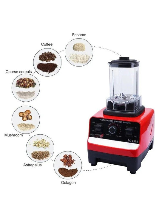 Heavy Duty Commercial Blender – High-Power Mixer for Ice, Smoothies, Juicing – Professional Kitchen Food Processor