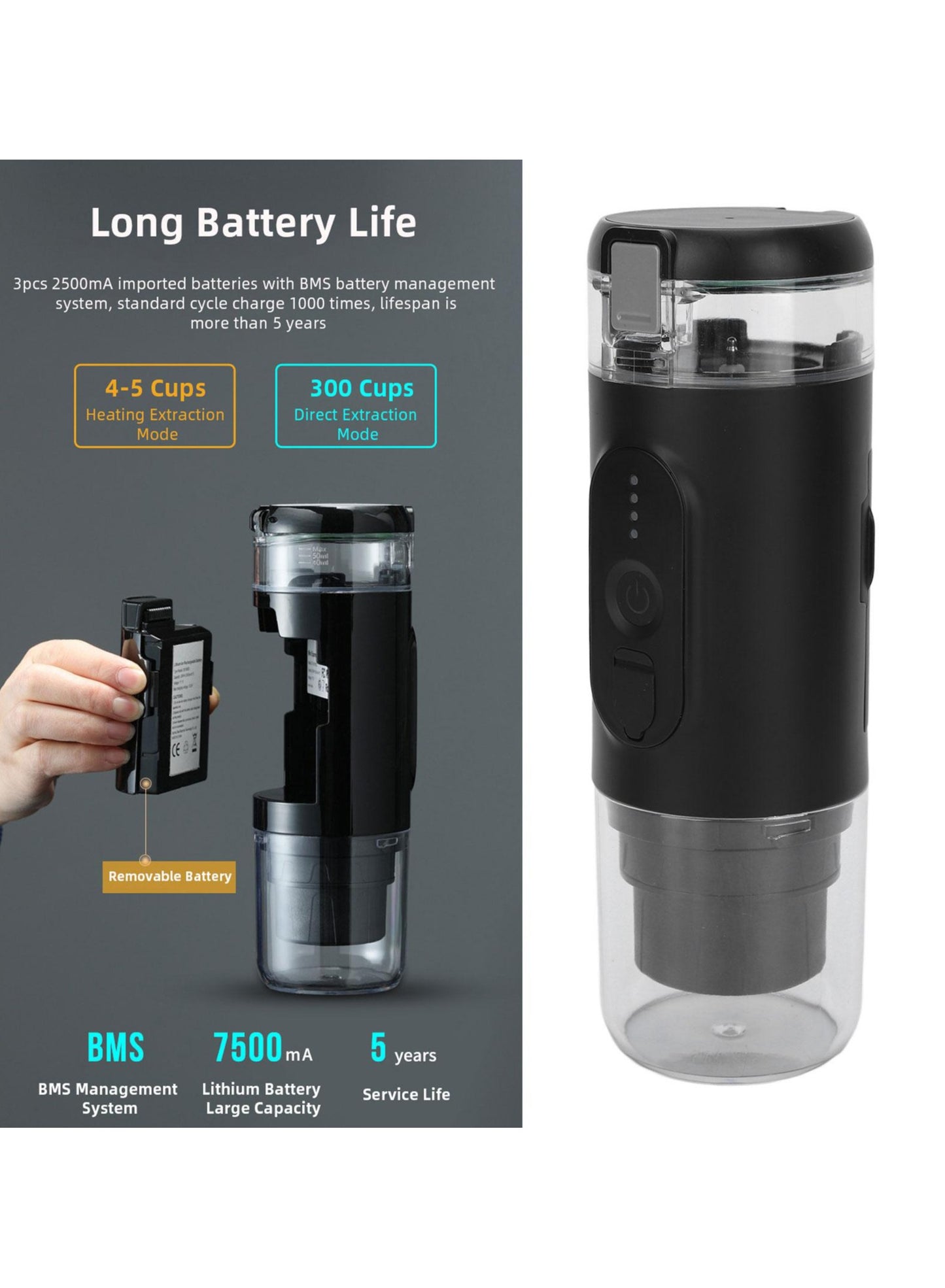 2-in-1 Portable USB Charging Coffee Machine