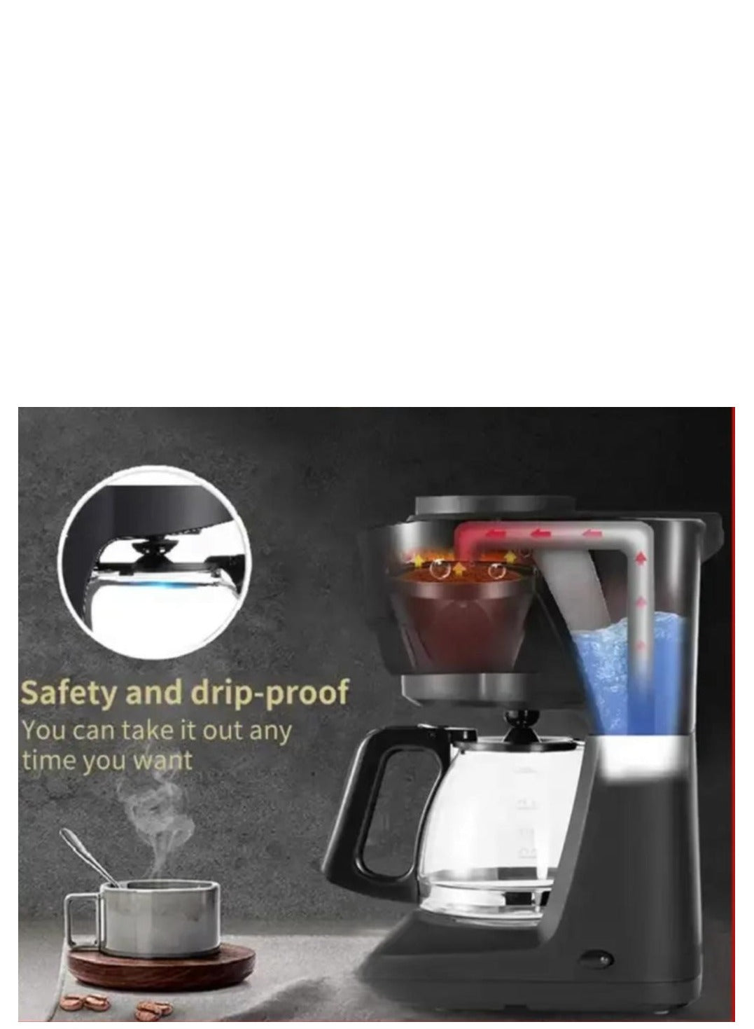 High-Power Drip Coffee Maker