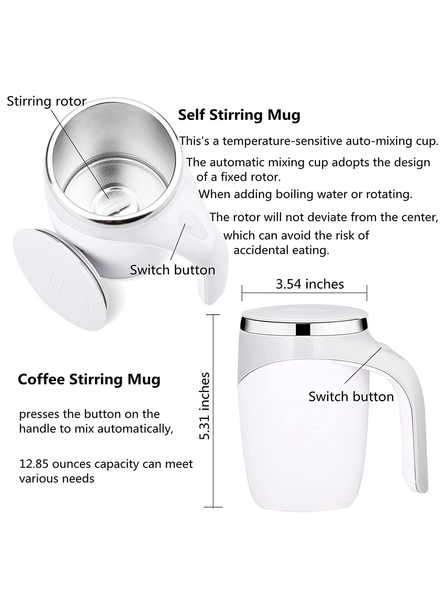 Self Stirring Coffee Mug