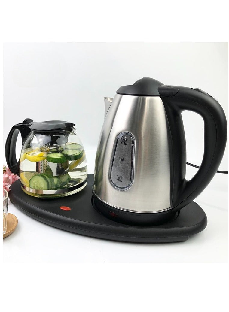 Electric Kettle Tray Set with Infuser