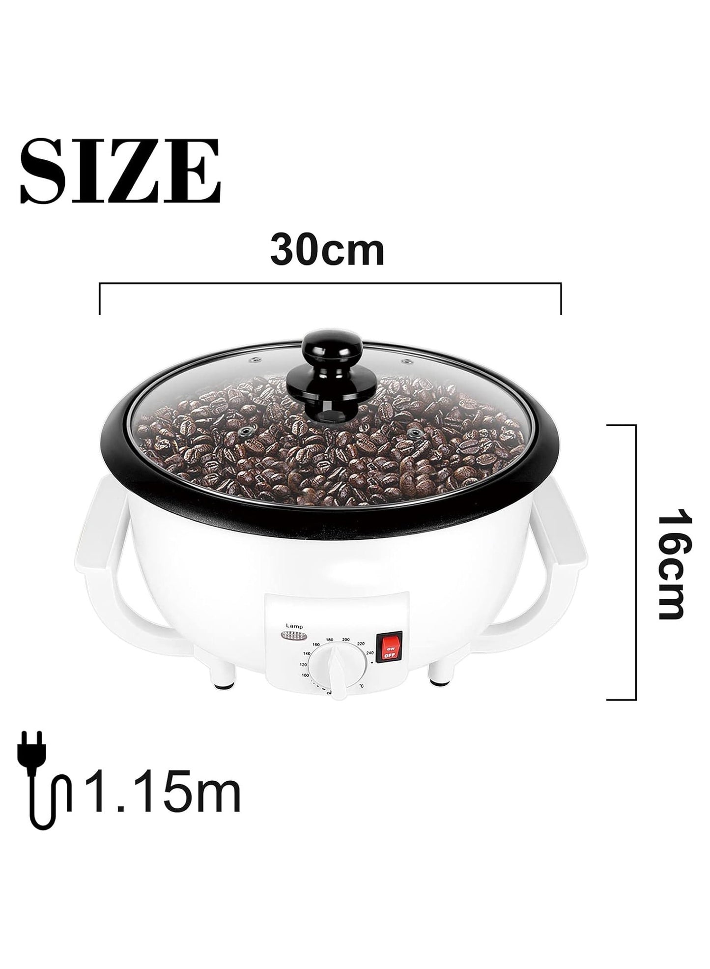 Electric Coffee Bean Roaster Machine