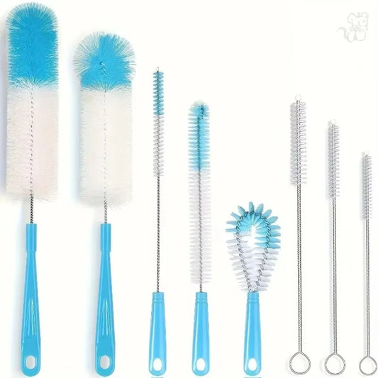8 Pack Nylon Straw Cleaning Brush Set