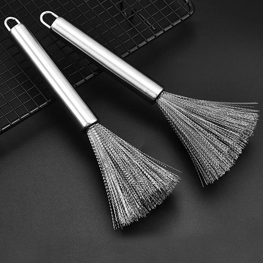 Multi‑Functional Cleaning Brush with Steel Handle