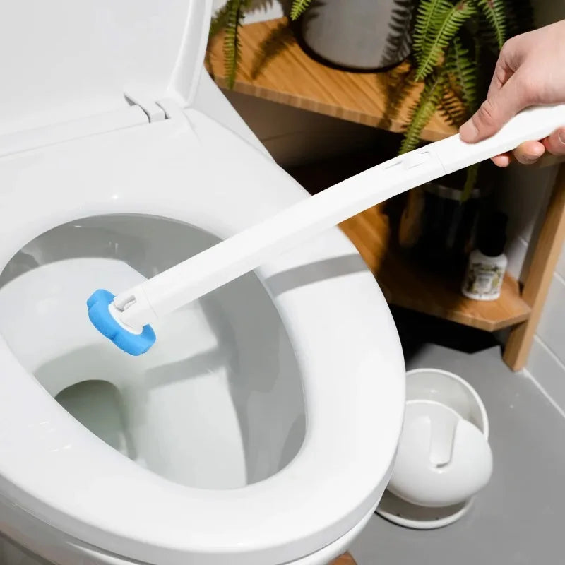 Foam Cleaning Sponges Heads Toilet Brush