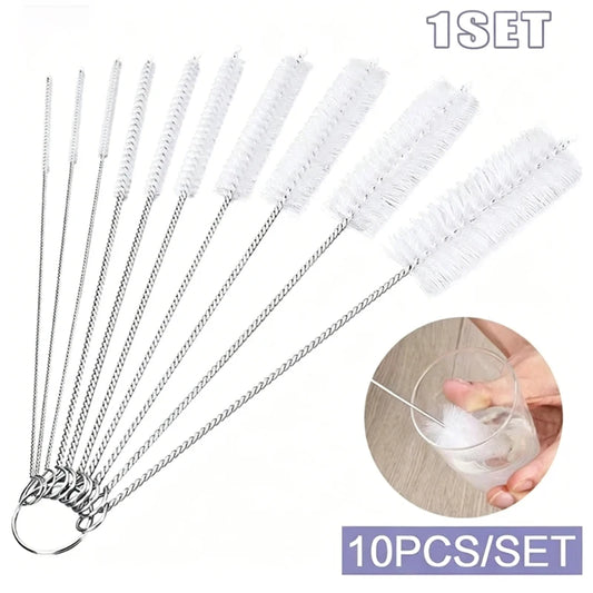 10pcs Reusable Straw Cleaning Brush