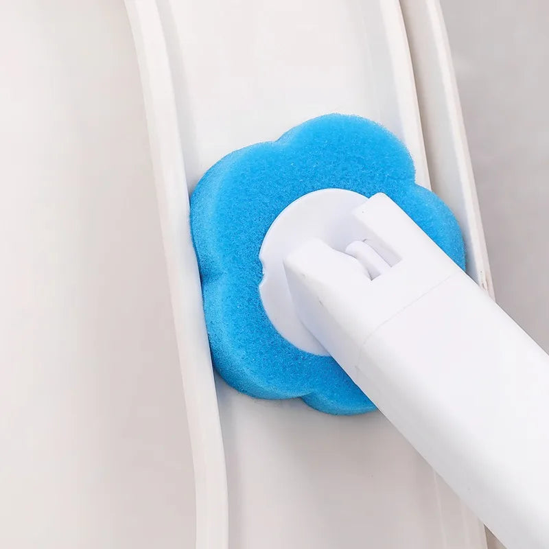 Foam Cleaning Sponges Heads Toilet Brush