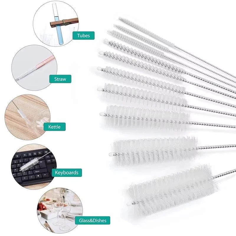 10pcs Reusable Straw Cleaning Brush